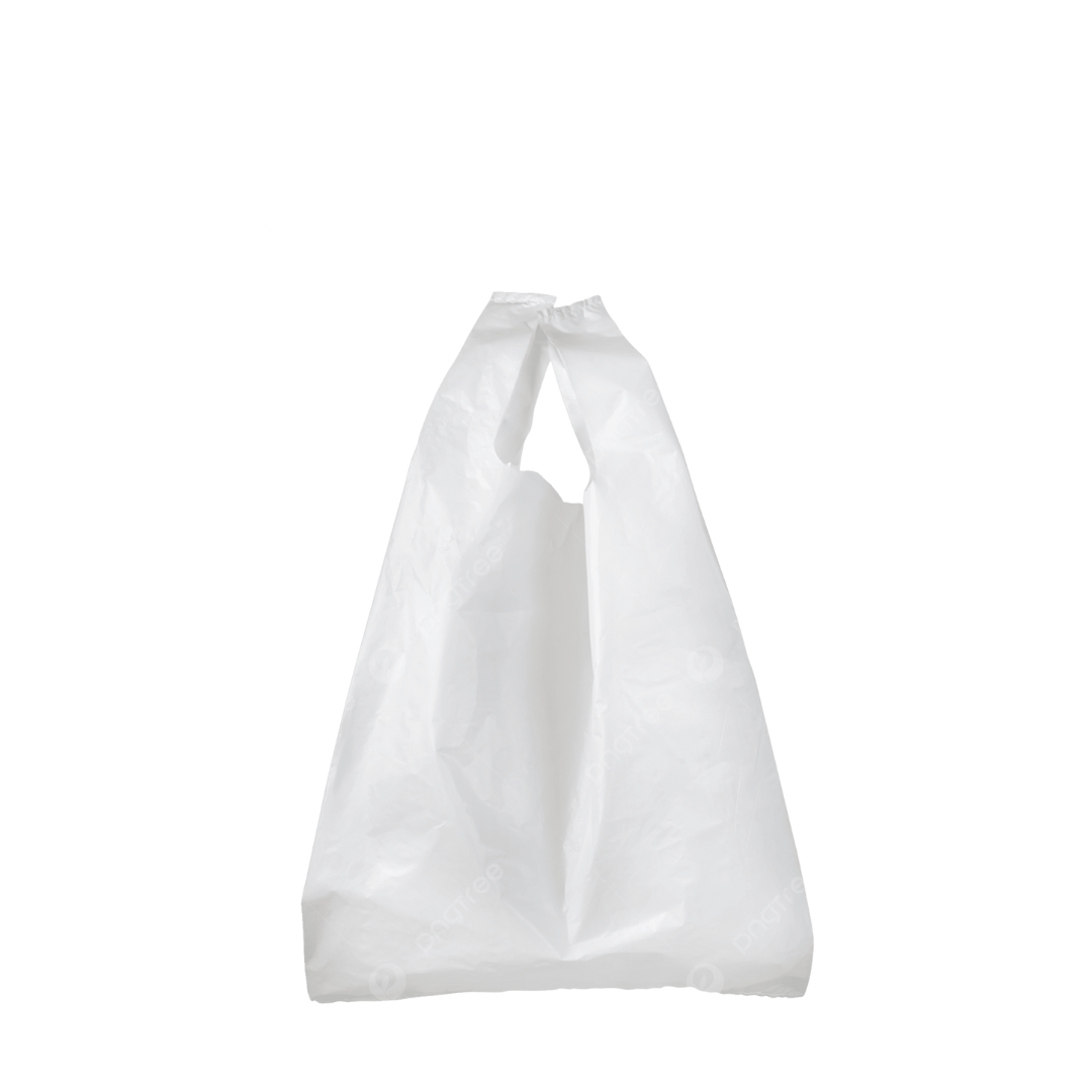 2528 50ct - 25"x28" Unprinted White T-Shirt Bags/10pks per case - Image 1