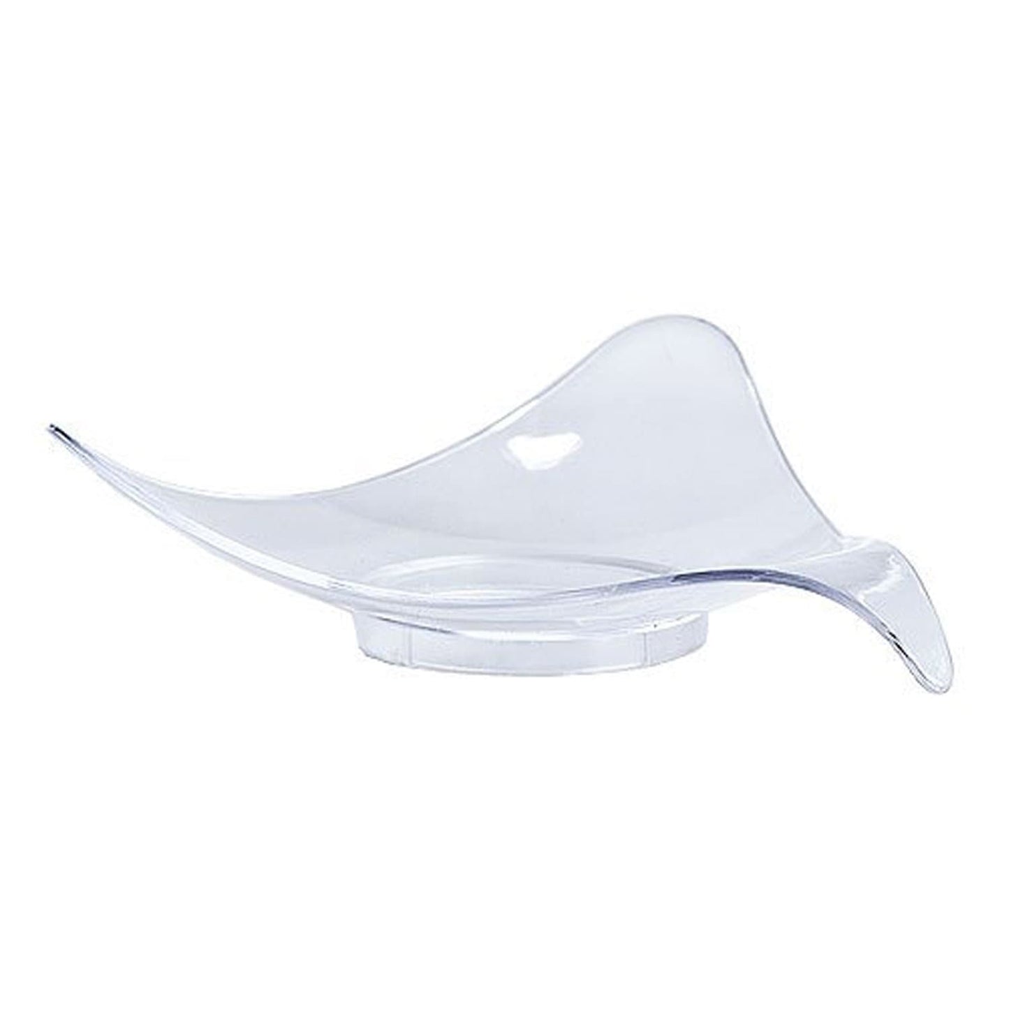 N216437 20pc - Mini Clear Triangle Wave Dish/ 24pks per case - Image 1