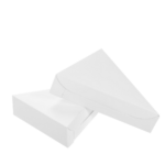 8.75''x7''x1.25'' - White Pizza Slice Box/200pcs per case