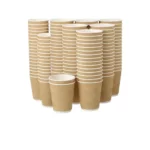 25pc -8oz Ripple Hot Cups/20pks per case (500pcs)