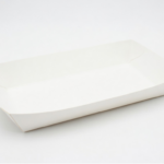 White Jumbo Hot Dog Tray (7"x3")/2000pcs per case