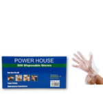 500ct - Clear Disposable Gloves/ 20pks per case