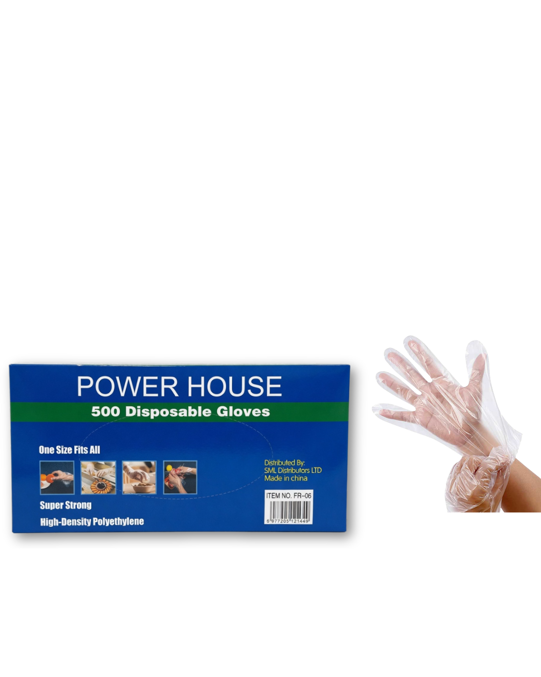 Untitled design (4) 500ct - Clear Disposable Gloves/ 20pks per case - Image 1