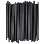 1000ct -Black Sip Stirrers/Straws/10 Boxes Per Case
