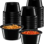 100ct - 2oz Black Portion Cup/ 25pks per case
