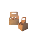 4 Cup Beverage Carrier With Handle - 100pcs per case
