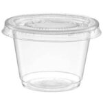 50pcs - 4oz Clear Portion Cup & Lids /50pks per case
