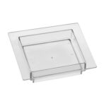 12ct- 3''x3'' Mini Clear Square Dish/ 24pks per case