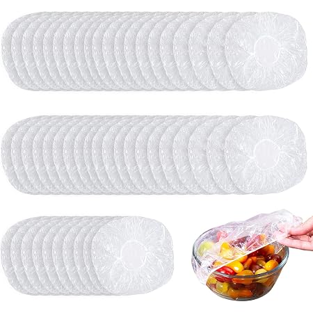 es 100pc- Disposable Plastic Food Cover - Image 1