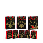 Christmas Print Gift Bag Assorted Patterns - Image 2