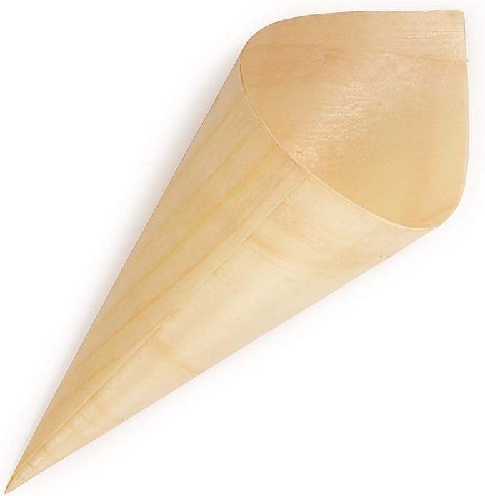 48-79 6ct - 8oz Bamboo Cones - Image 1