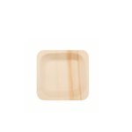6ct - 4''X 4'' Bamboo Plate