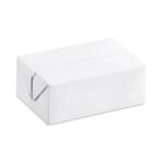 6''x3.7''x2.4''- White Paper Junior Flap Box/720pcs per case